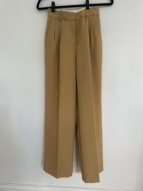 Wilfred Tan High-Waist Tailored Pants